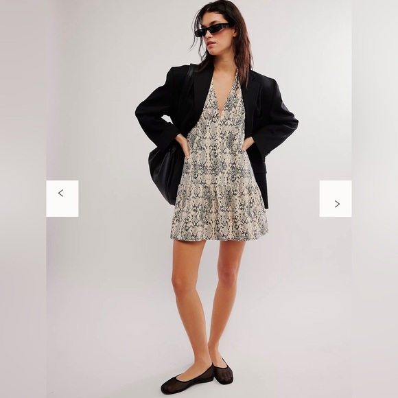 NWT Free People Cecil Mini Dress women’s size L - Picture 3 of 10